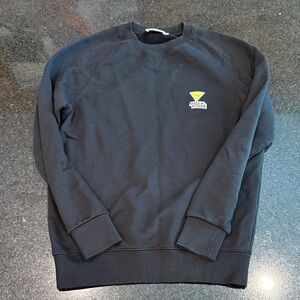 MAISON KITSUNE Black Crewneck Sweater